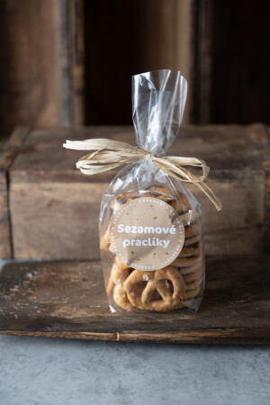 Sesame pretzels, 130 g - Reklamnepredmety
