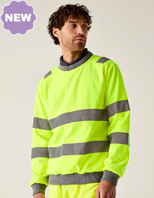 Hi-Vis Pro Contract Crew Neck Sweatshirt - Reklamnepredmety
