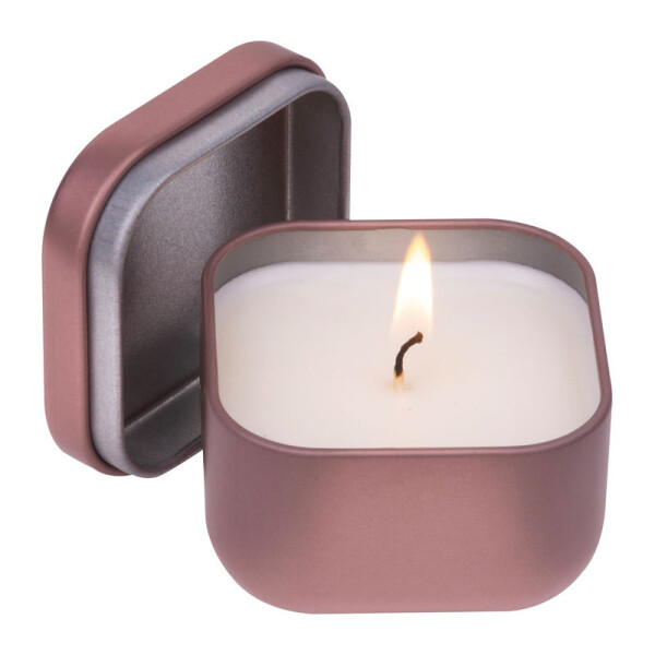 Candle in a metal box
