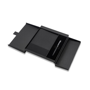 INKORIA notebook and pen set, black - Reklamnepredmety
