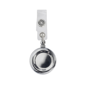 ZIPIK ski pass tag with clip, silver - Reklamnepredmety