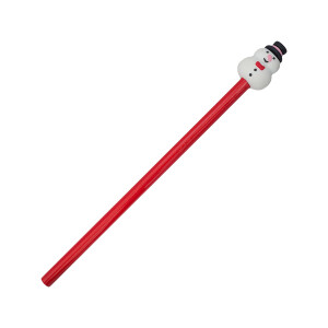 SNOWMAN pencil, red - Reklamnepredmety