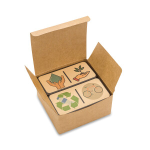 ECOWORLD domino, beige - Reklamnepredmety