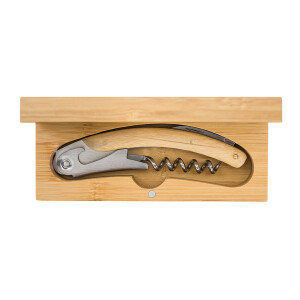 WINE PRO wine corkscrew, beige - Reklamnepredmety
