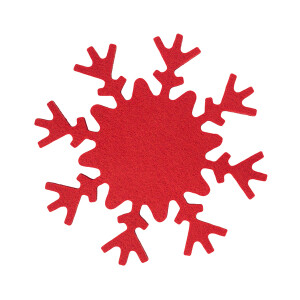 SNOWFLAKE felt coasters - Reklamnepredmety