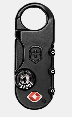 Travel Essentials, TSA Combination Lock, Black - Reklamnepredmety