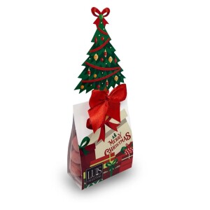 Christmas Tree – Almonds in strawberry white chocolate - Reklamnepredmety