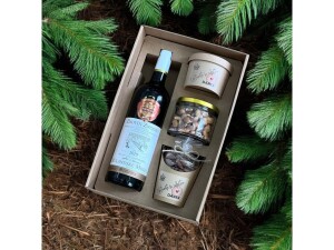 Corporate gift Wine and mixed nuts - L - Reklamnepredmety