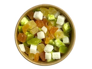 Dried fruit and coconut mixture - cubes 200 g - Reklamnepredmety