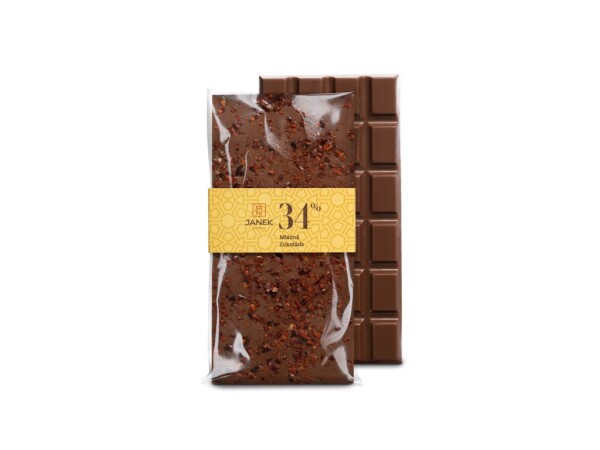 Milk chocolate with chili