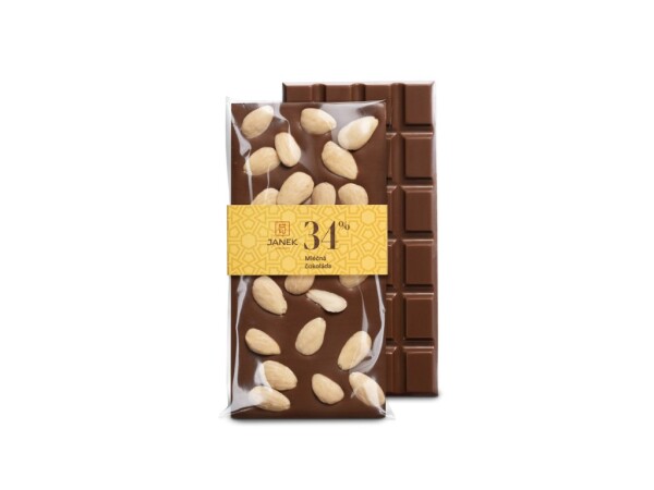 Milk chocolate with almonds