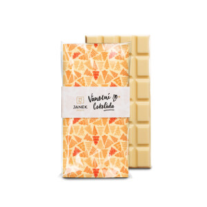 White chocolate with a Christmas motif - Reklamnepredmety
