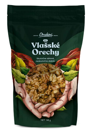 ORGANIC walnuts – doypack, 140 g - Reklamnepredmety