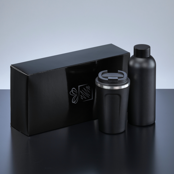 DRINKWARE SET: NORDIC COFFEE MUG 350 ml & THERMAL WATER BOTTLE 500 ml