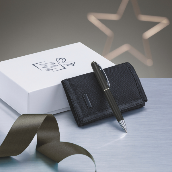 ELEGANT SET: BALLPOINT PEN & WALLET
