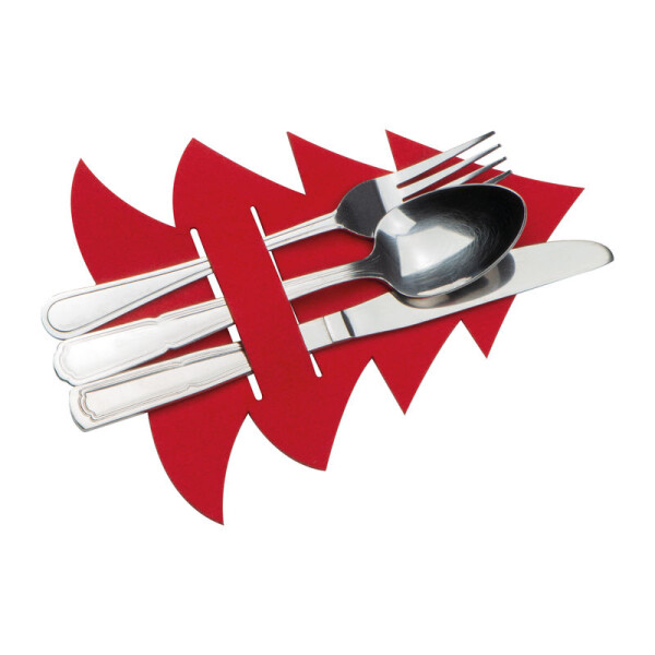 Cutlery Pad in Christmas Tree Shape Duffel
