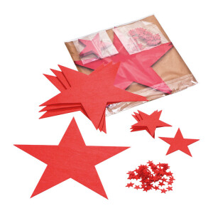 Star Set Made of Felt Augsburg - Reklamnepredmety