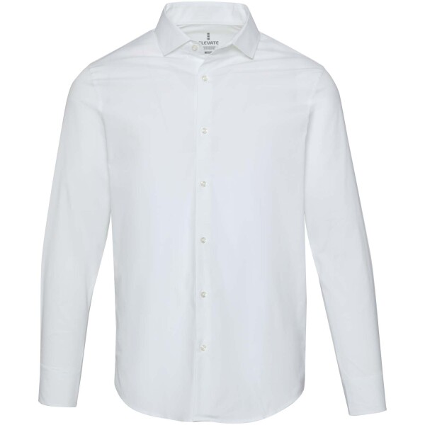 Carnelian poplin men's shirt