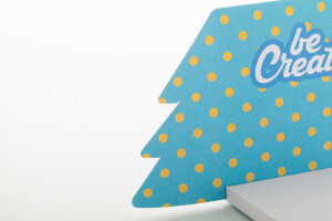 CreaStick Xmas custom sticky notepad, star - Reklamnepredmety