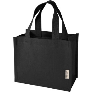Odessa 220 g/m² GRS recycled cotton mini gusset tote bag 9L - Reklamnepredmety
