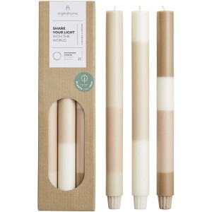 Originalhome layered limestone candles - set of 3 - Reklamnepredmety