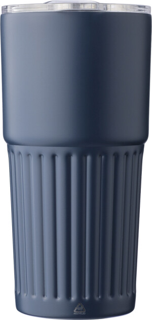 Double-walled thermal mug made of recycled stainless steel 500 ml - Reklamnepredmety