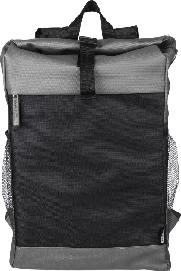 Polyester rolling backpack
