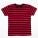P109S Mens Stripy T - P109S-Black-Red - variant Ls 1000136700