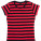 P110S Womens Stripy T - P110S-Black-Red - variant Ls 1000136720