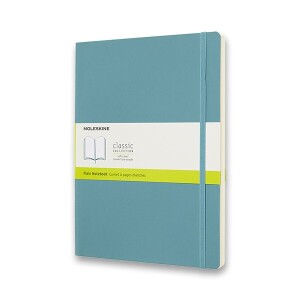 Zápisník Moleskine - měkké desky, XL, čistý - tyrkysový - Reklamnepredmety