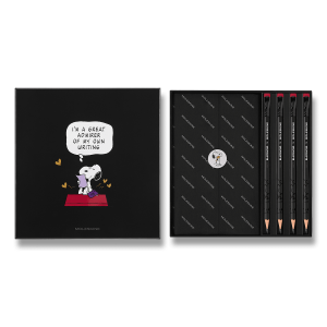 Súprava Moleskine Peanuts - L, zápisník a grafitové ceruzky - Reklamnepredmety