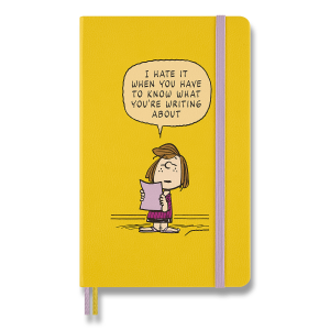 Zápisník Moleskine Peanuts - L, linajkový, žltý - Reklamnepredmety
