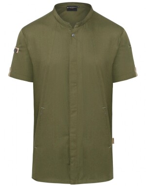 Short-Sleeve Chef Jacket Green-Generation - Reklamnepredmety