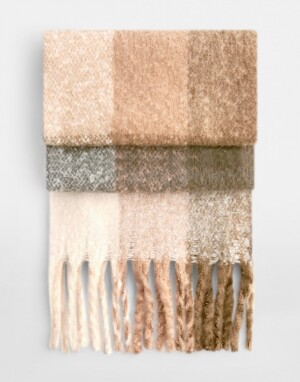 Fluffy Check Scarf - Reklamnepredmety