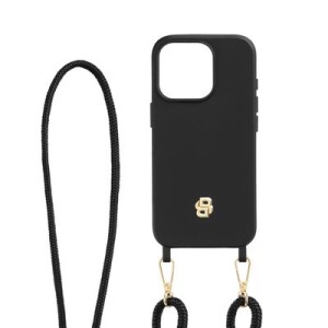 Case for iPhone 16 Pro Double B Black & Gold - Reklamnepredmety