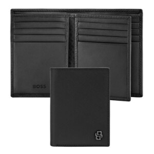 Card holder with flap Double B Saffiano Black - Reklamnepredmety