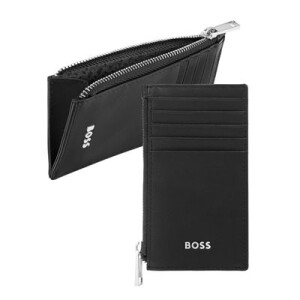 Card holder zip Classic Smooth Black - Reklamnepredmety