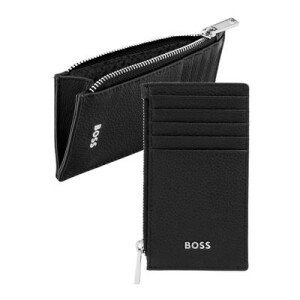 Card holder zip Classic Grained Black - Reklamnepredmety