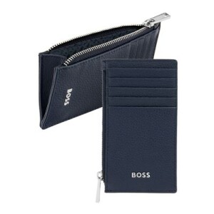Card holder zip Classic Grained Navy - Reklamnepredmety