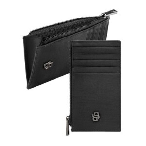 Card holder zip Double B Saffiano Black - Reklamnepredmety