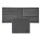 Money wallet Double B Saffiano Grey