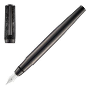 Fountain pen Double B Saffiano Black - Reklamnepredmety