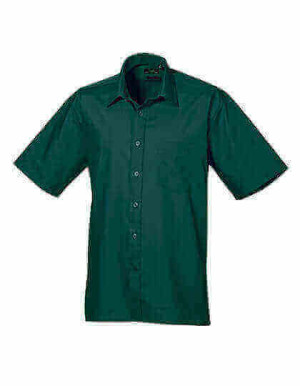 PW202 Men´s Poplin Short Sleeve Shirt - Reklamnepredmety