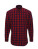 PW250 Mens Mulligan Check Cotton Long Sleeve Shirt - PW250_Red_Navy - variant Ls 1000226902