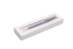 GINALI GREY PLUS metal ballpoint pen - Reklamnepredmety
