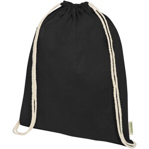 Odisha 140 g/m² OCS organic drawstring bag 5L - Reklamnepredmety