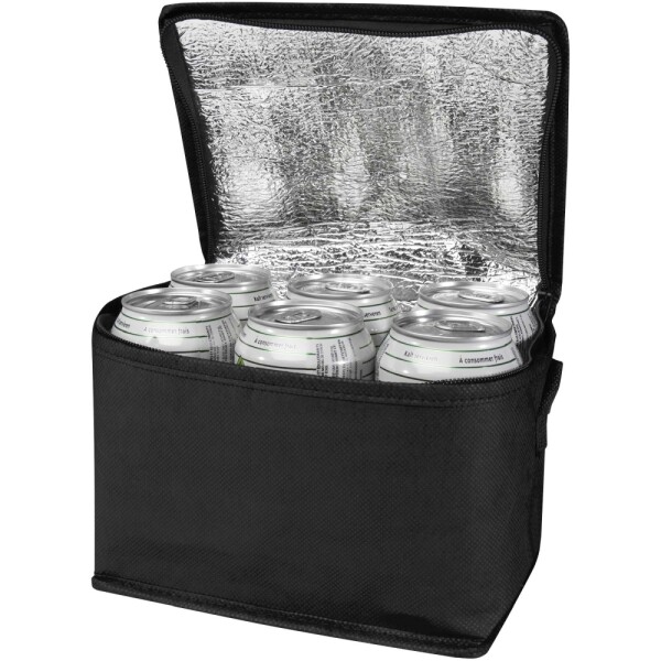 Recycled non-woven cooler bag for 6 cans