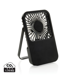 Ervina RCS rechargeable table fan made of recycled plastic - Reklamnepredmety