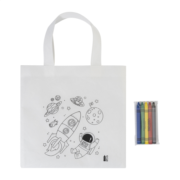 Spacolo RPET shopping bag for coloring