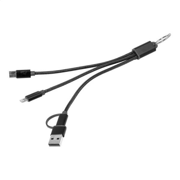 Rafob charging cable with keychain